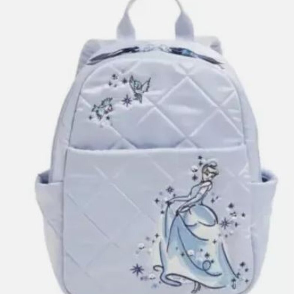 Disney Vera Bradley Cinderella Limited Release Backpack Light Blue Brand New
